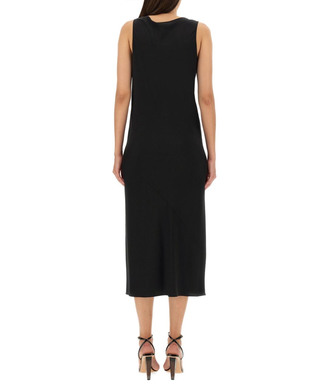 SPORTMAX Черное шелковое платье, фото 3