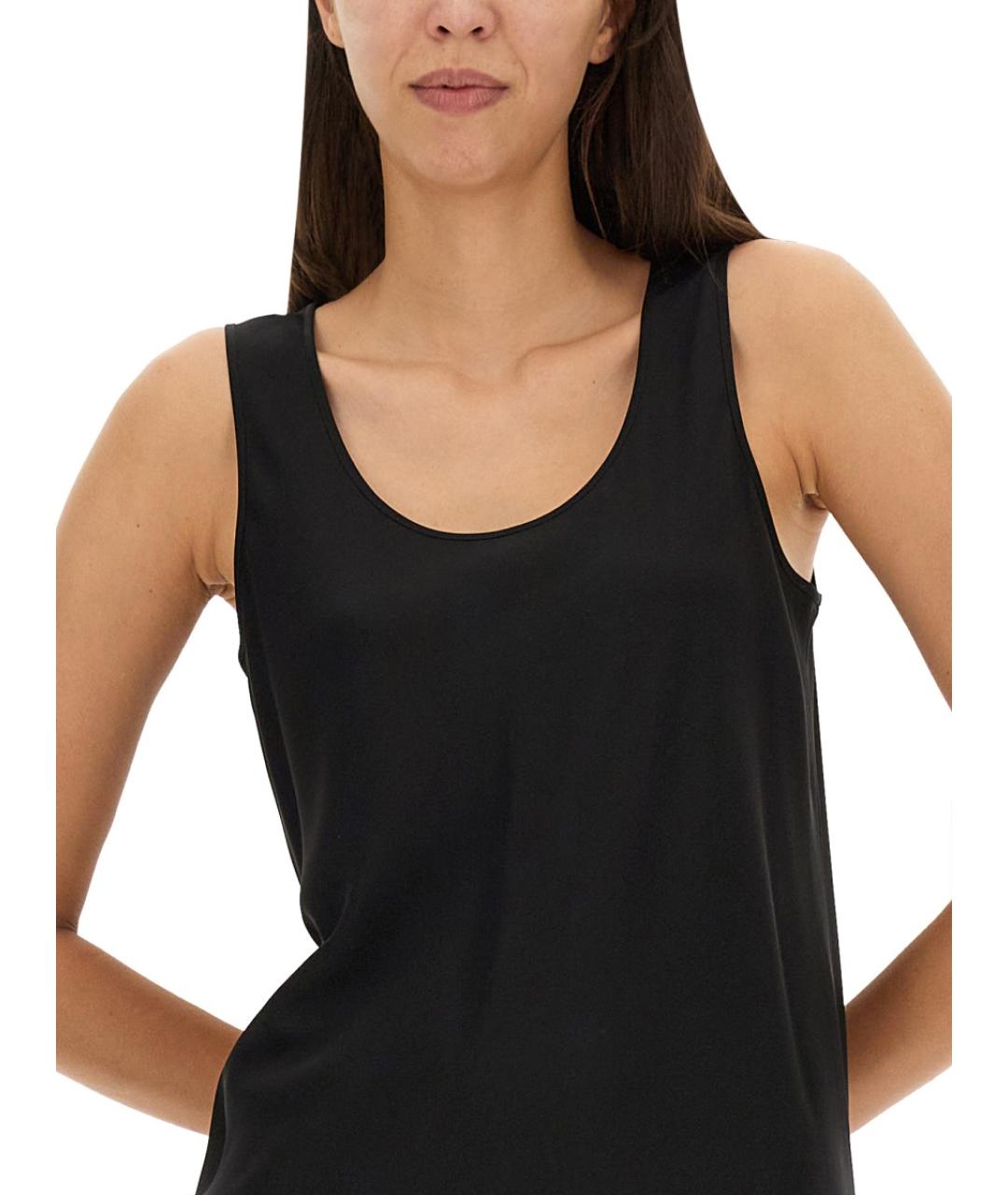 SPORTMAX Черное шелковое платье, фото 4