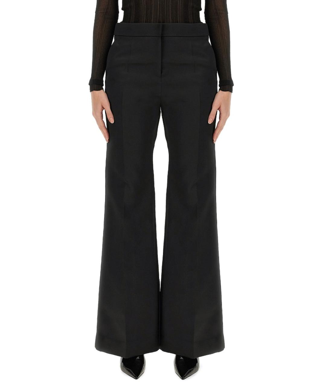 GIVENCHY Черные полиэстеровые прямые брюки, фото 2