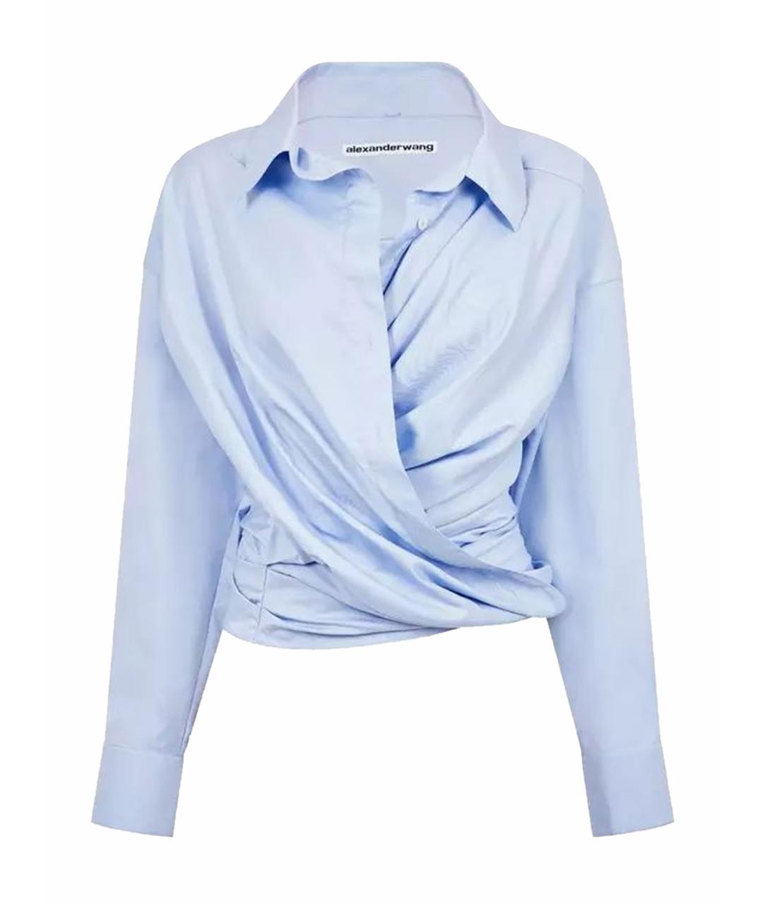 ALEXANDER WANG Голубая хлопковая рубашка, фото 1