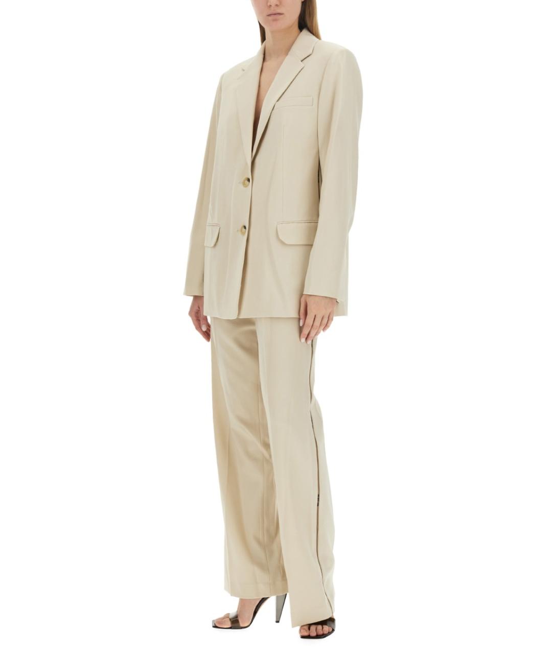 HELMUT LANG Белый полиэстеровый жакет/пиджак, фото 2