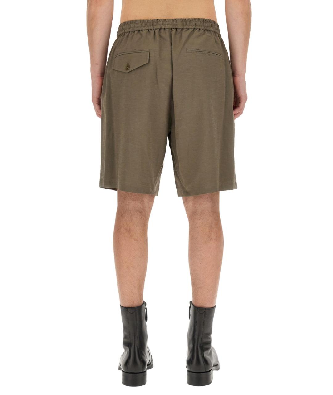 HELMUT LANG Зеленые шорты, фото 3