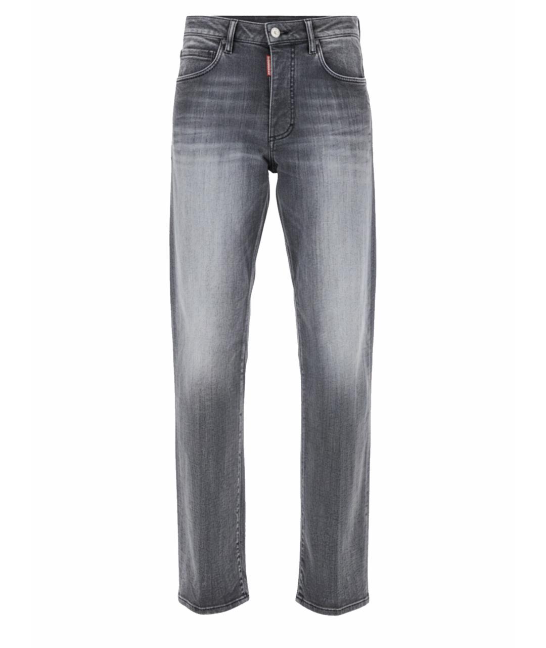 DSQUARED2 Серые хлопковые прямые джинсы, фото 1