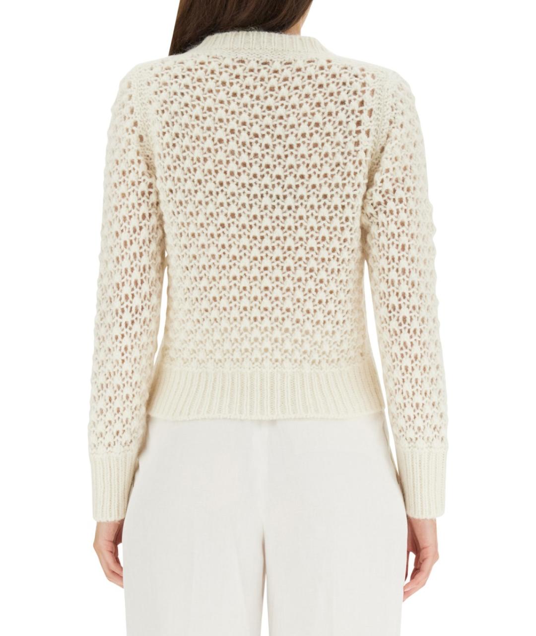 FABIANA FILIPPI Белый шерстяной джемпер / свитер, фото 3