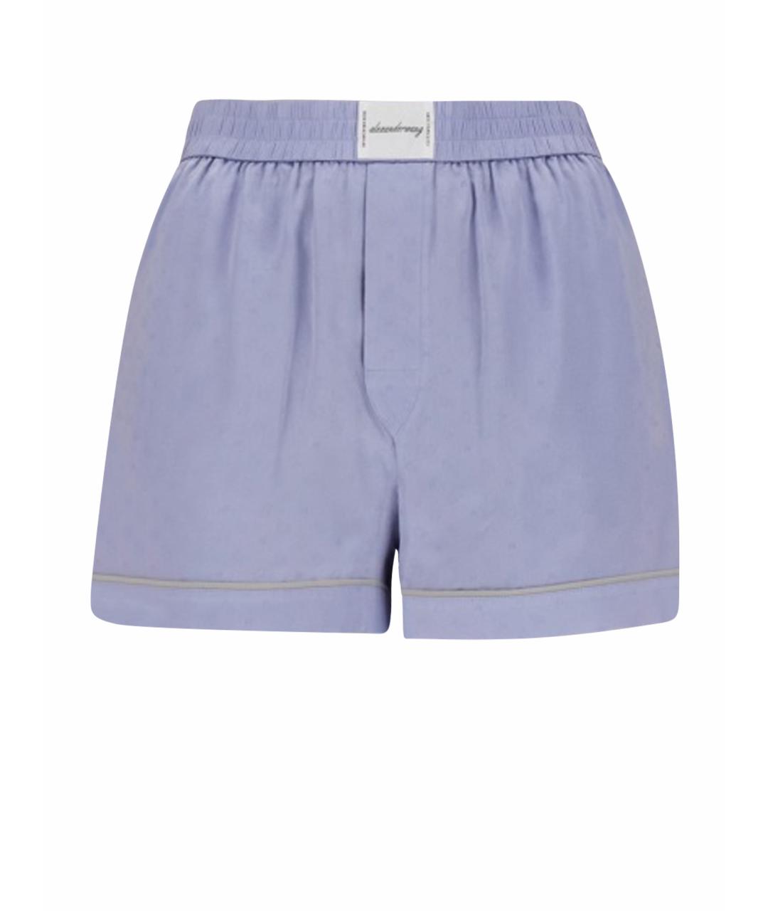 ALEXANDER WANG Синие шелковые шорты, фото 1