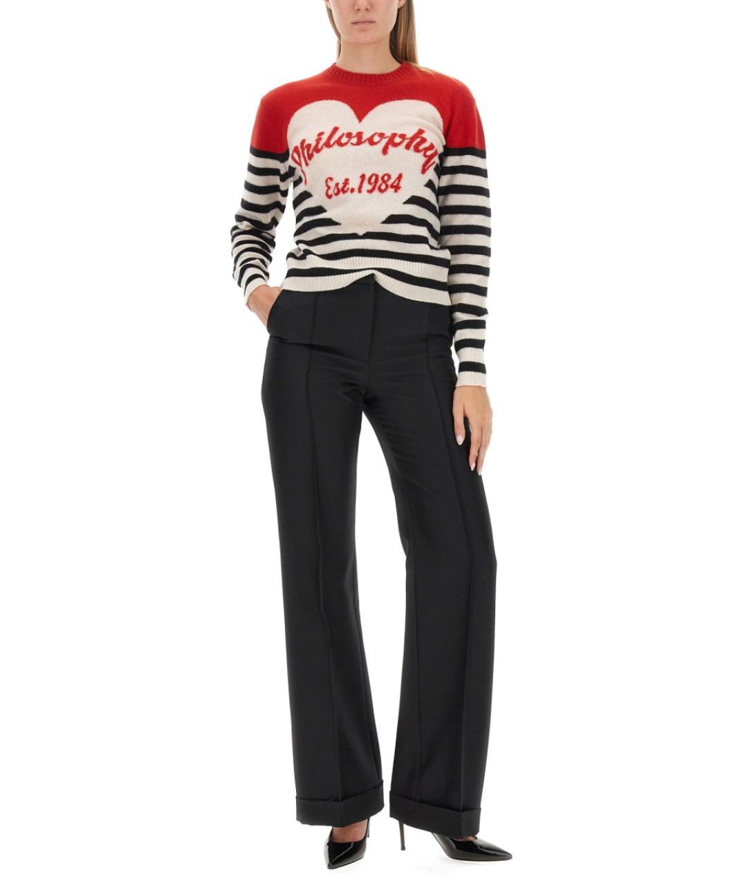 PHILOSOPHY DI LORENZO SERAFINI Белый шерстяной джемпер / свитер, фото 2