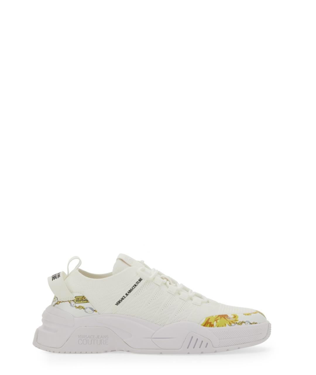 VERSACE JEANS COUTURE Белые текстильные кроссовки, фото 1