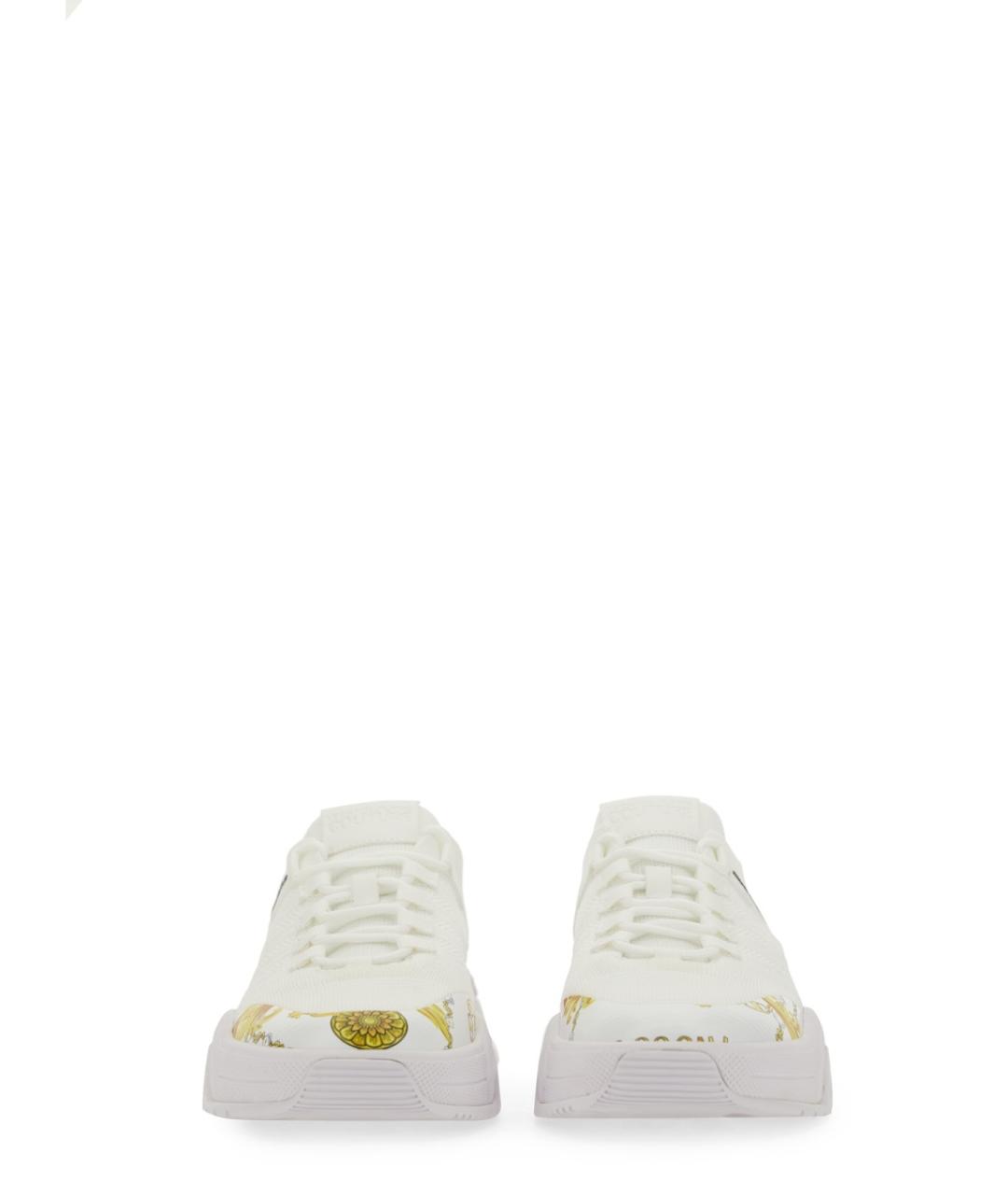 VERSACE JEANS COUTURE Белые текстильные кроссовки, фото 4