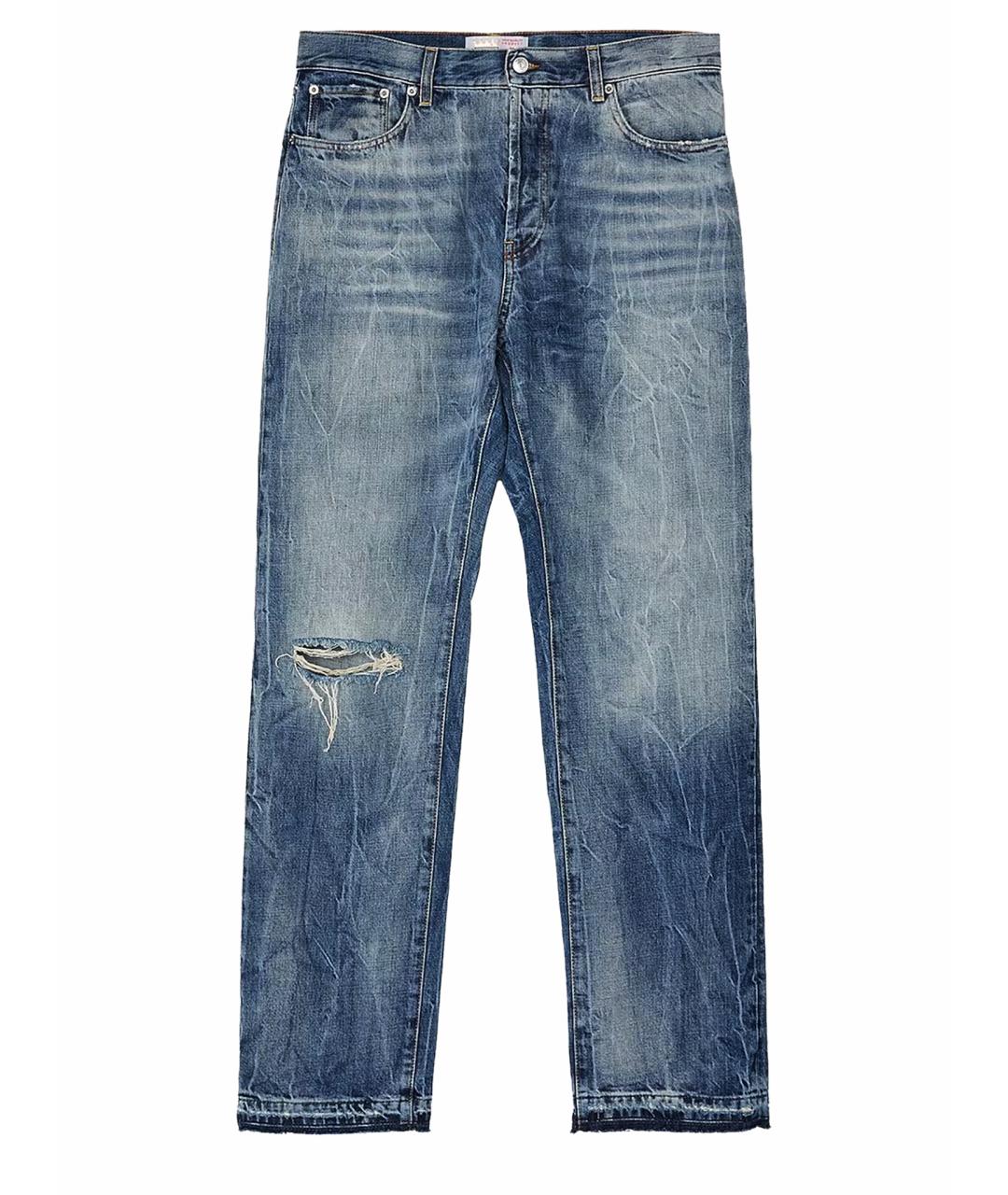 DEPARTMENT 5 Синие хлопковые прямые джинсы, фото 1