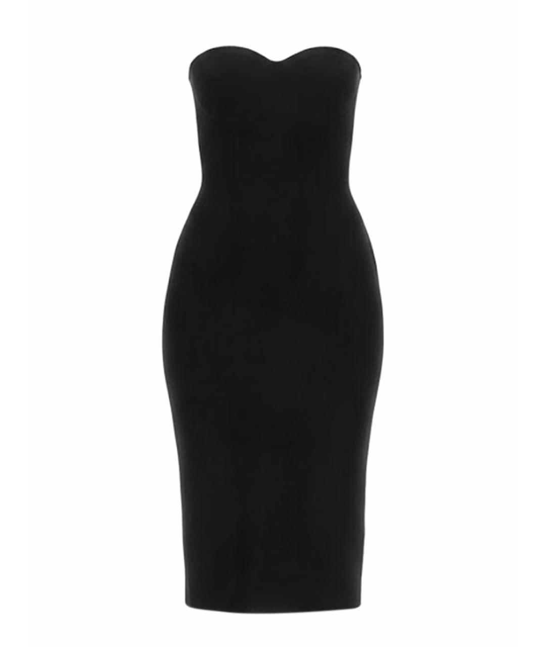 PHILOSOPHY DI LORENZO SERAFINI Черное вискозное повседневное платье, фото 1