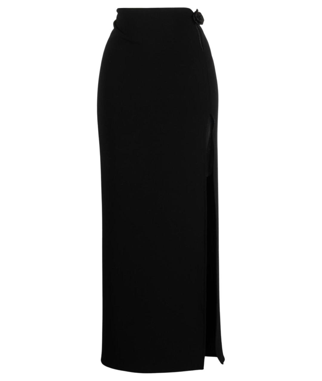MAGDA BUTRYM Черная шерстяная юбка макси, фото 1