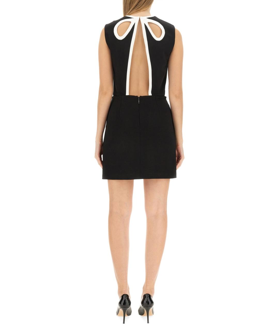 MSGM Черное вискозное повседневное платье, фото 2