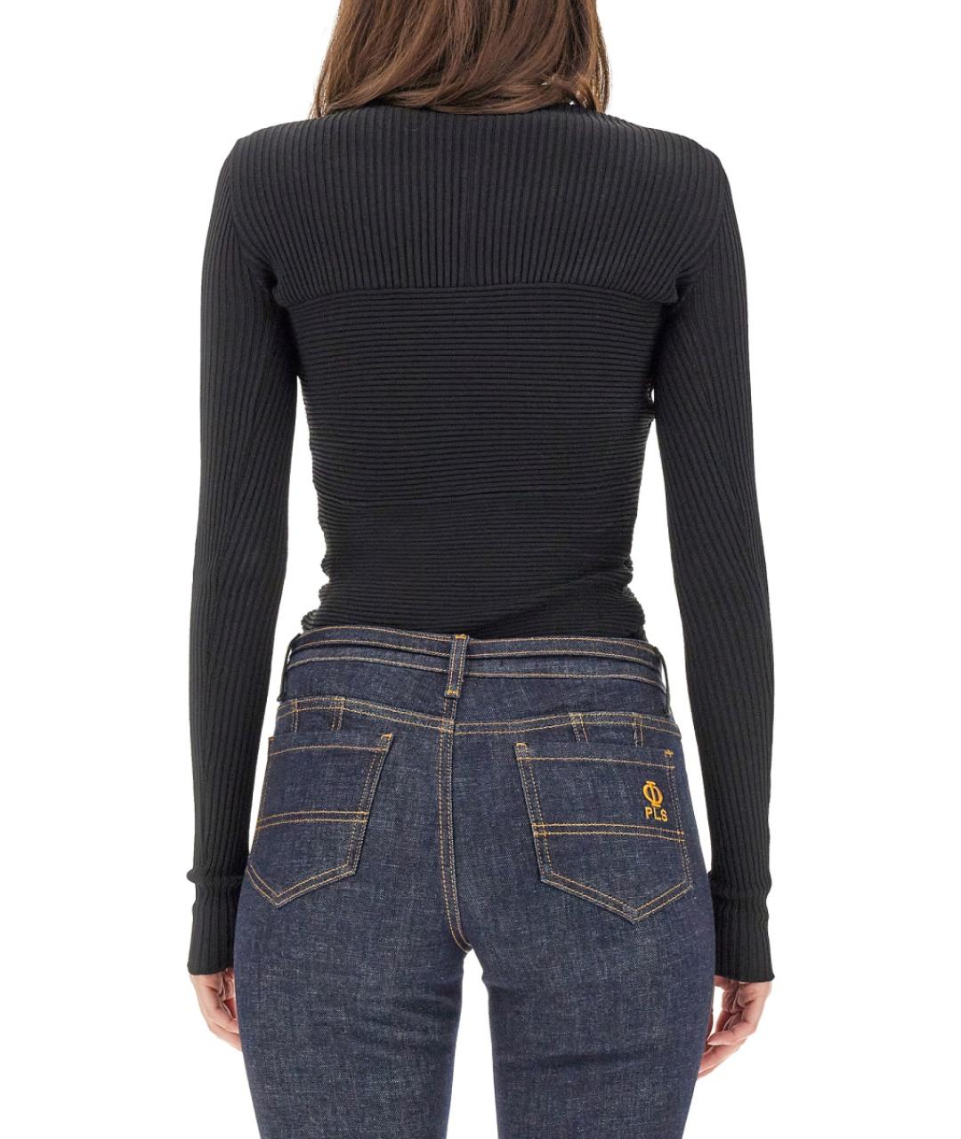 PHILOSOPHY DI LORENZO SERAFINI Черный вискозный джемпер / свитер, фото 3