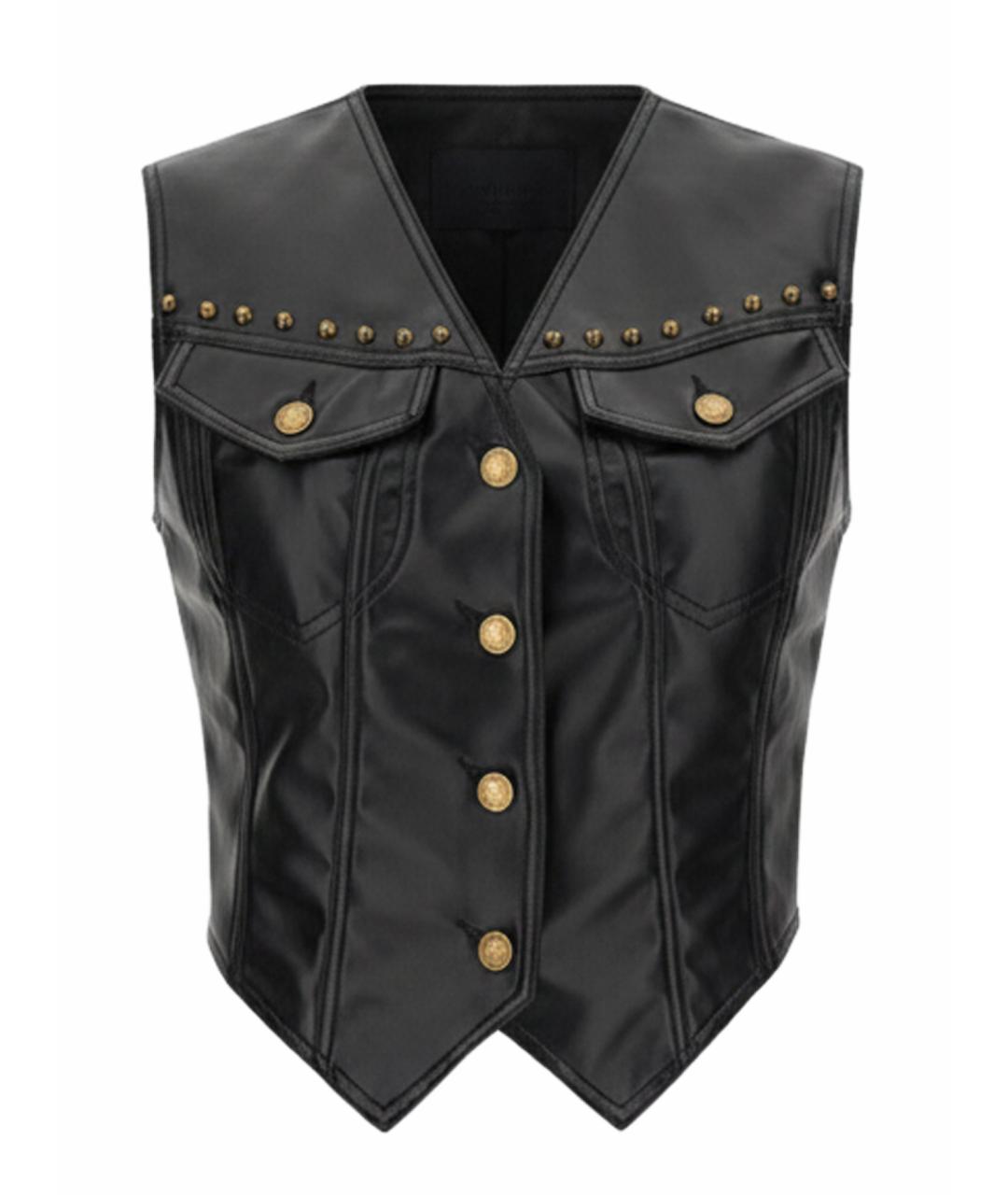 MOSCHINO JEANS Черный полиэстеровый жилет, фото 1