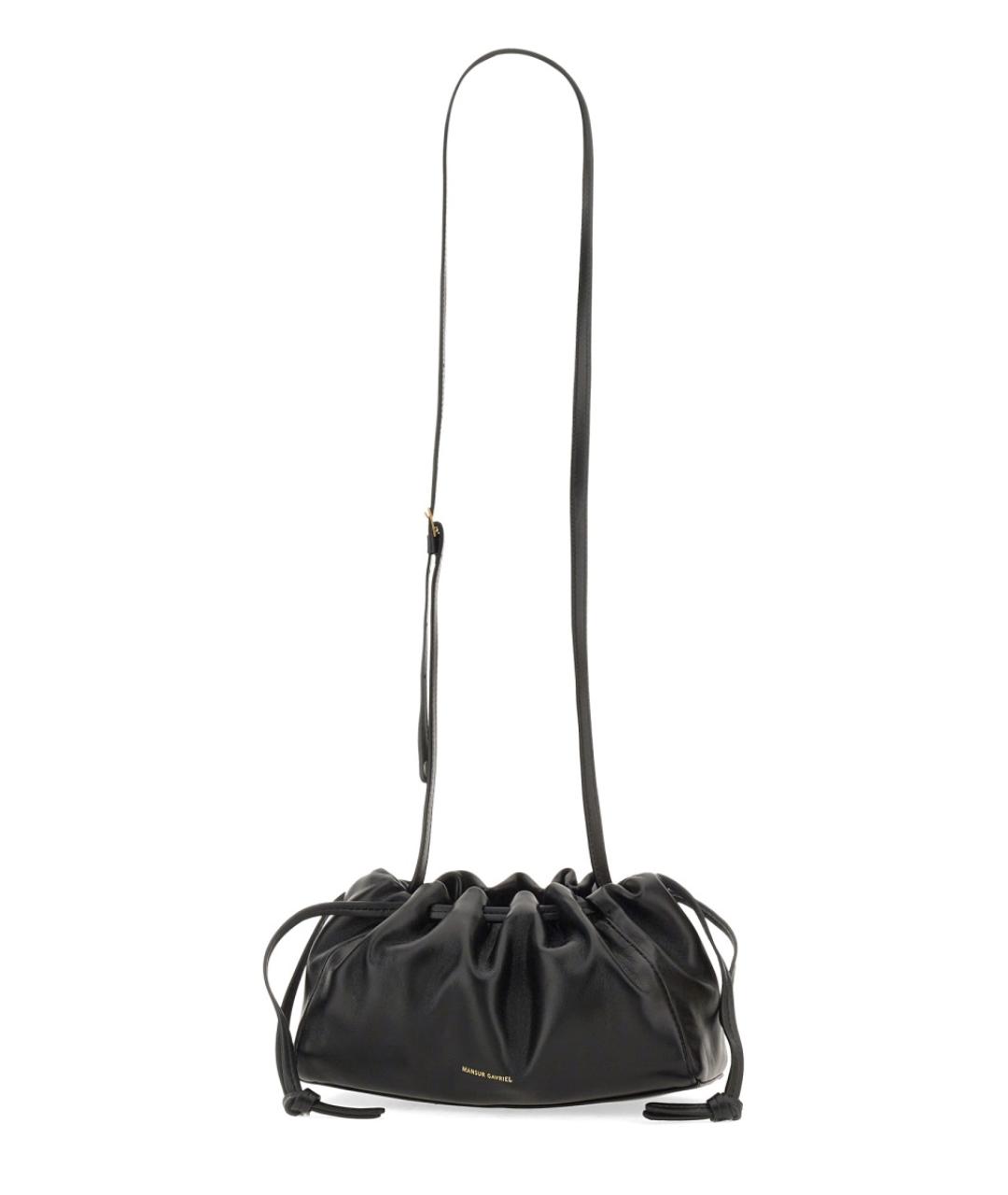 MANSUR GAVRIEL Черная кожаная сумка через плечо, фото 2