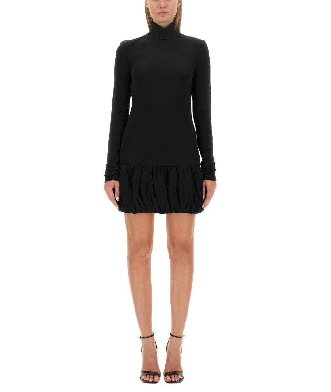 MOSCHINO JEANS Черное вискозное повседневное платье, фото 5