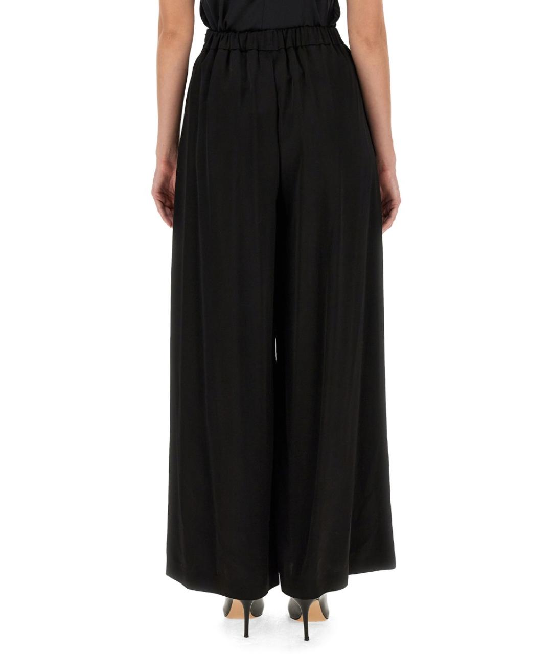 FABIANA FILIPPI Черные вискозные прямые брюки, фото 3