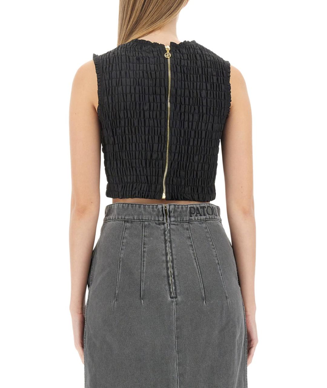 PATOU Черная полиэстеровая майка, фото 3