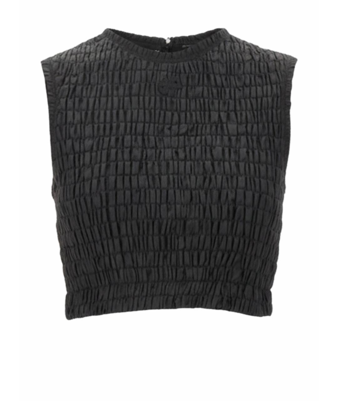 PATOU Черная полиэстеровая майка, фото 1