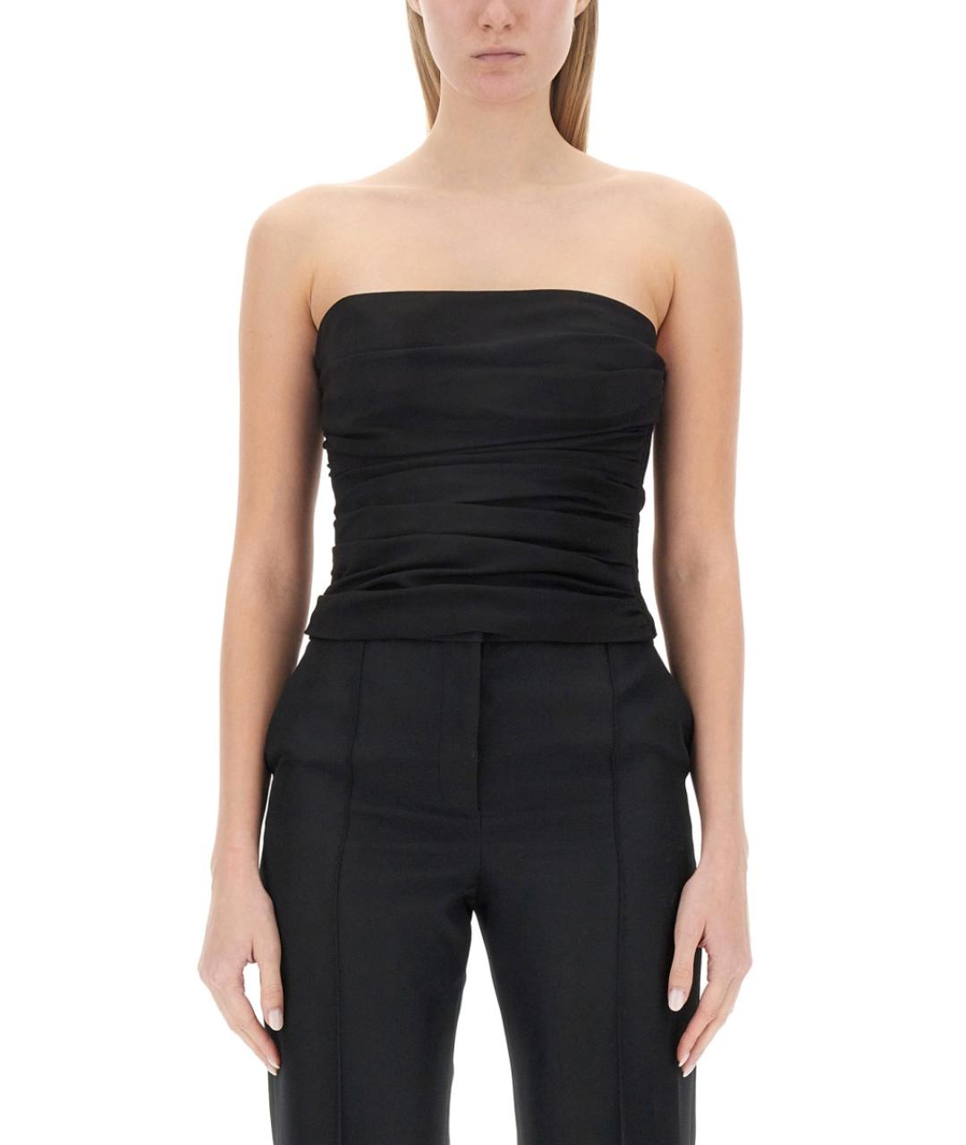 MOSCHINO JEANS Черная вискозная майка, фото 5