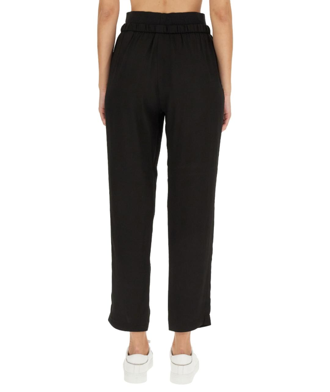 FABIANA FILIPPI Черные вискозные прямые брюки, фото 3