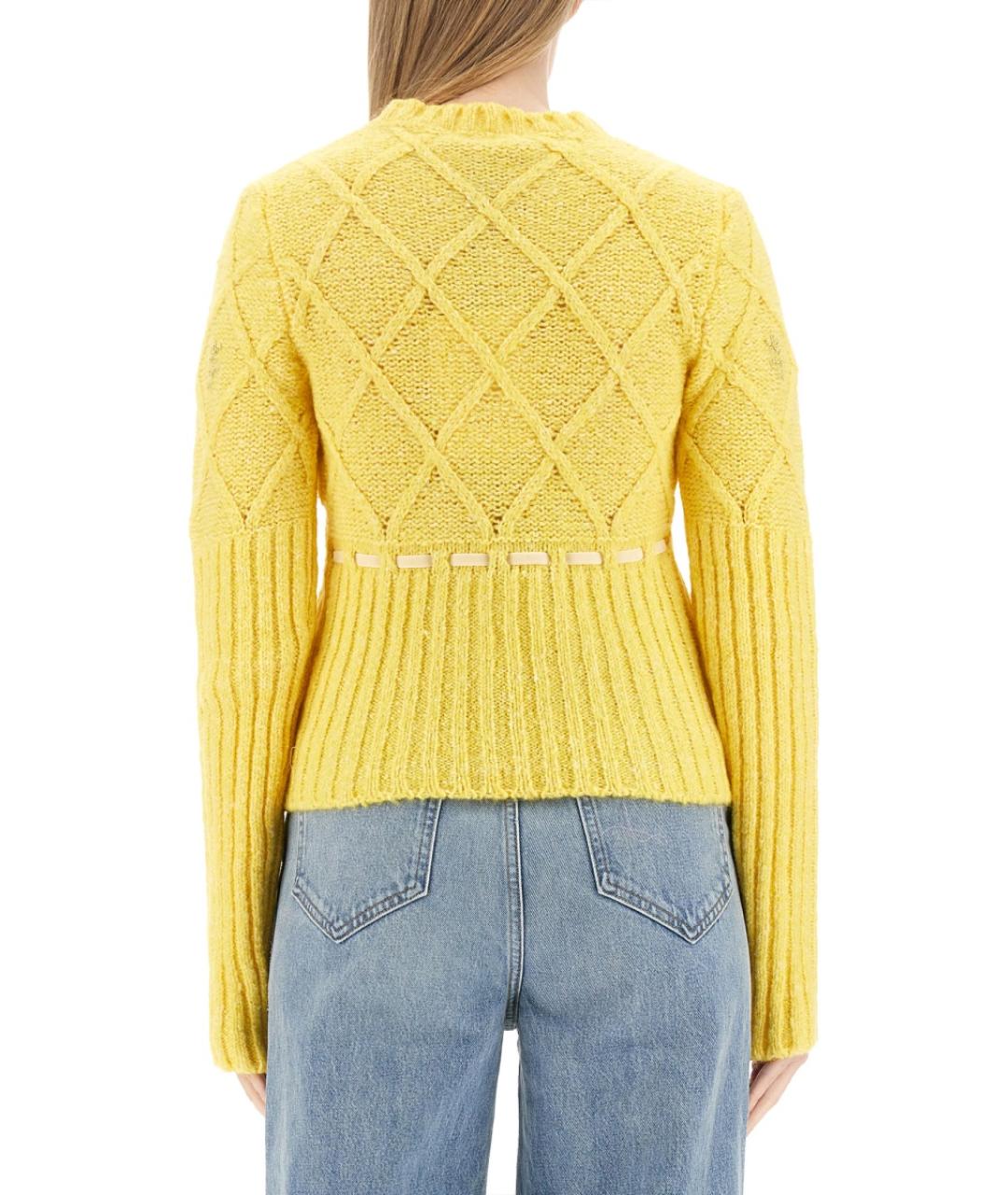 CORMIO Желтый шерстяной джемпер / свитер, фото 3