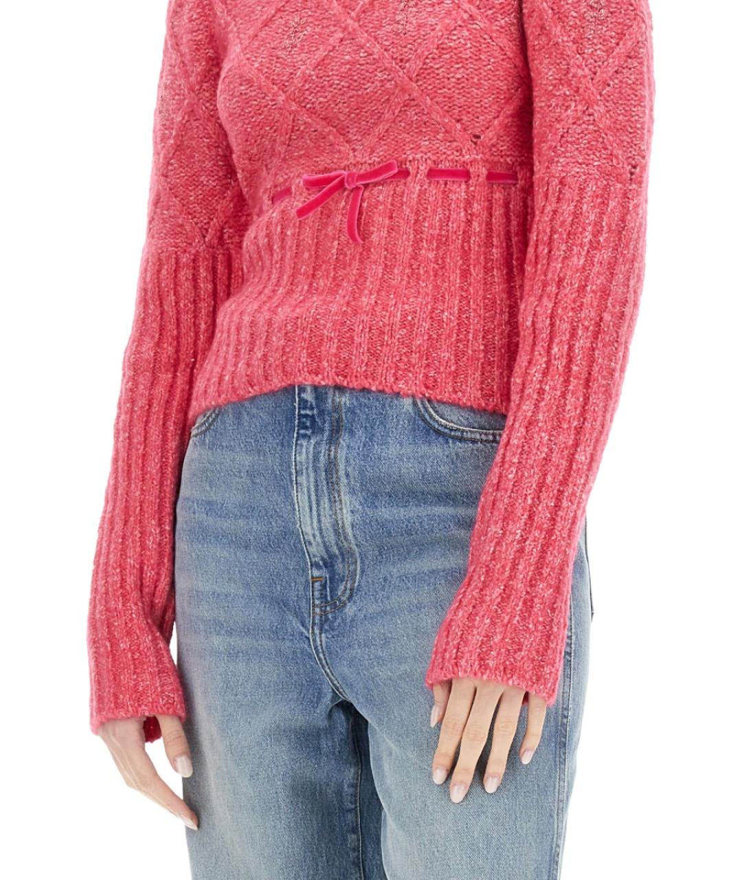 CORMIO Фуксия шерстяной джемпер / свитер, фото 4