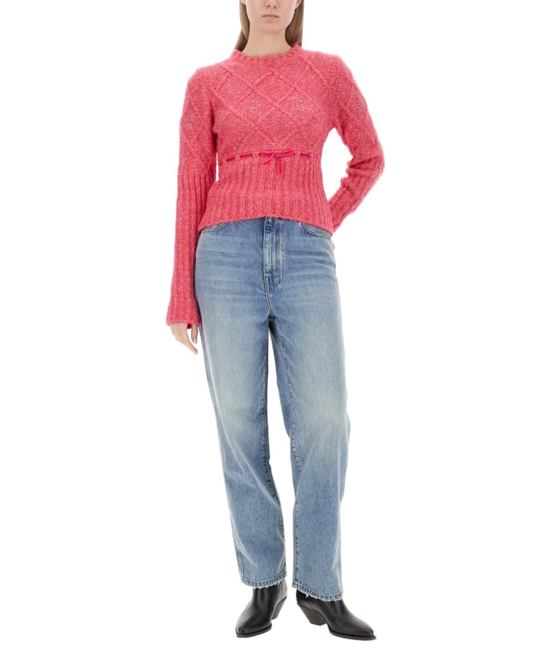 CORMIO Фуксия шерстяной джемпер / свитер, фото 2