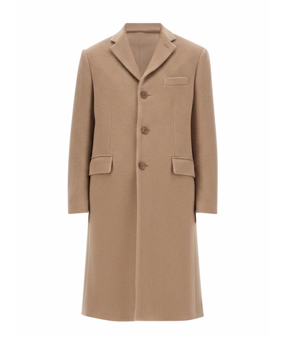 ASPESI Бежевое шерстяное пальто, фото 1
