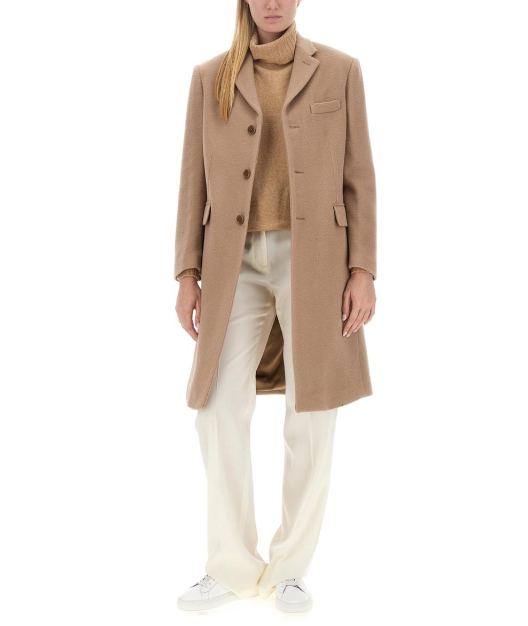ASPESI Бежевое шерстяное пальто, фото 2