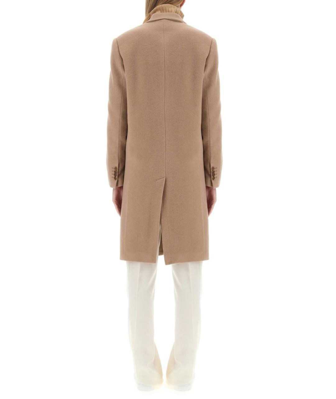 ASPESI Бежевое шерстяное пальто, фото 4