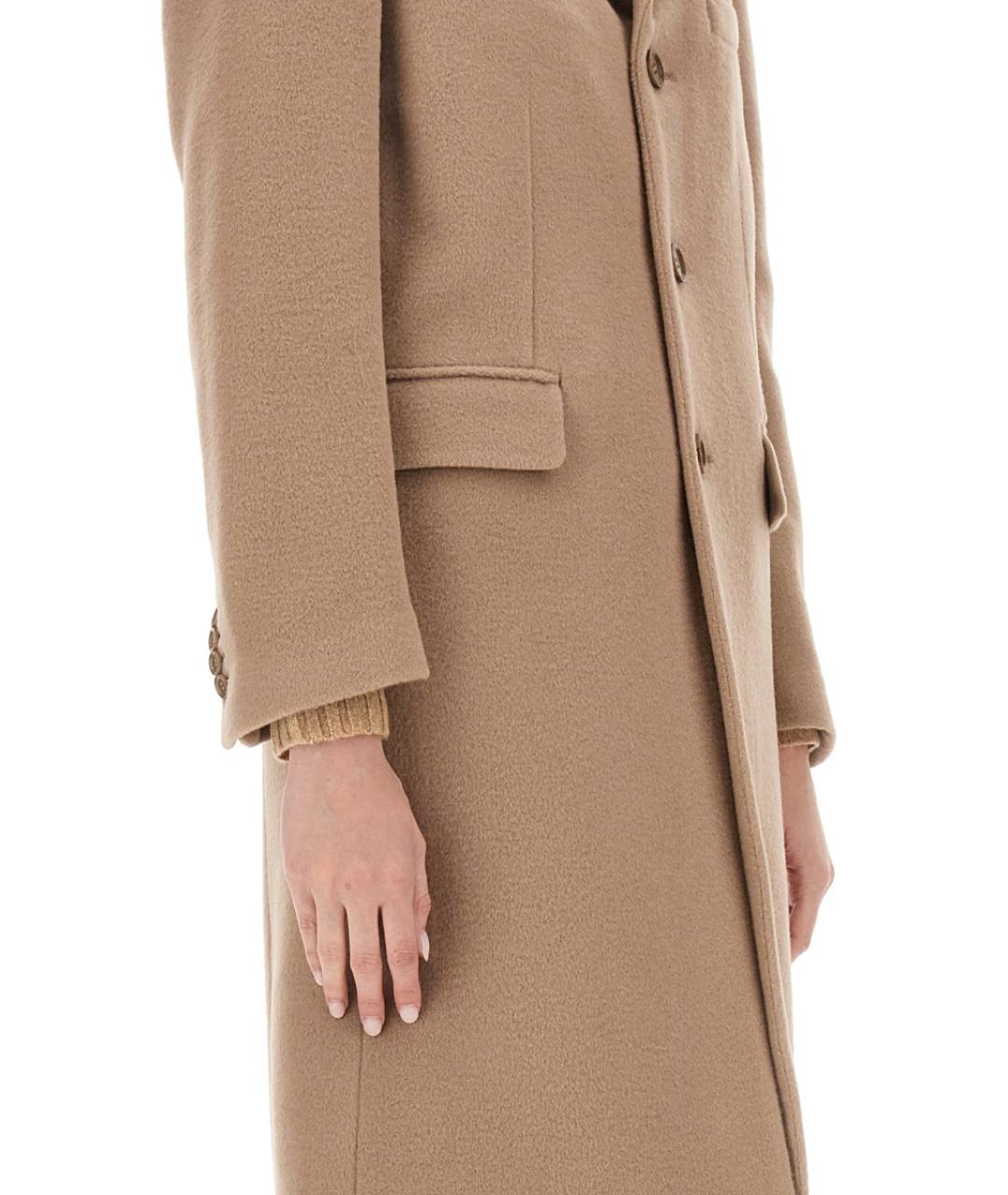ASPESI Бежевое шерстяное пальто, фото 3