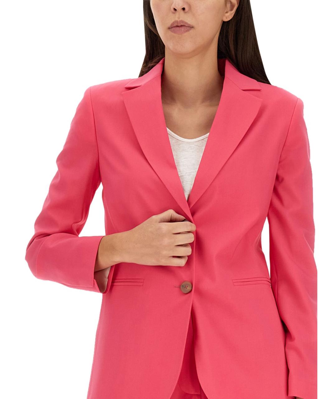 ALYSI Фуксия шерстяной жакет/пиджак, фото 4