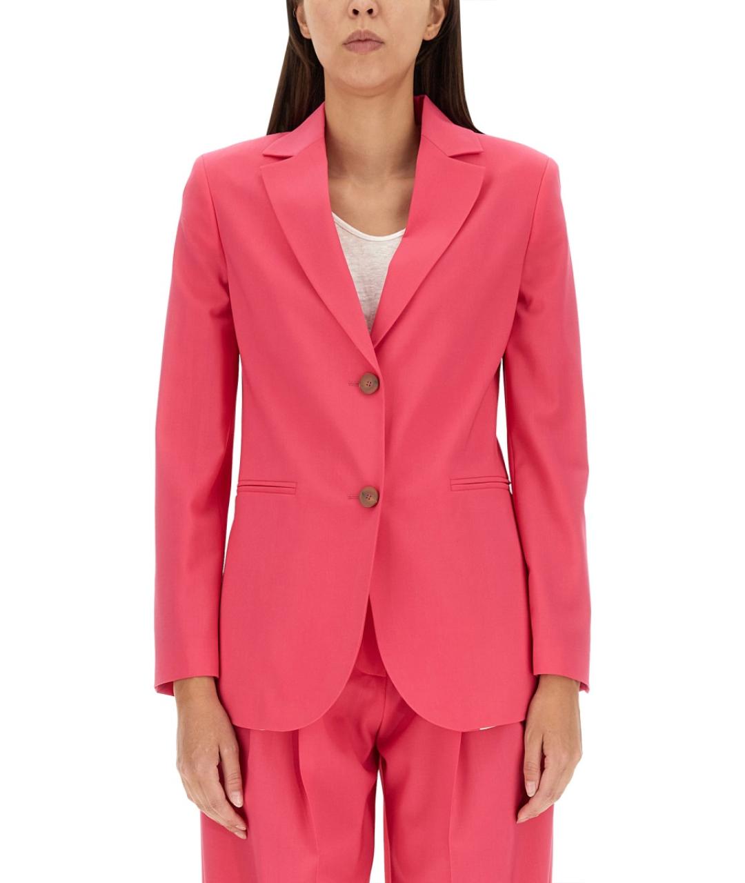 ALYSI Фуксия шерстяной жакет/пиджак, фото 5