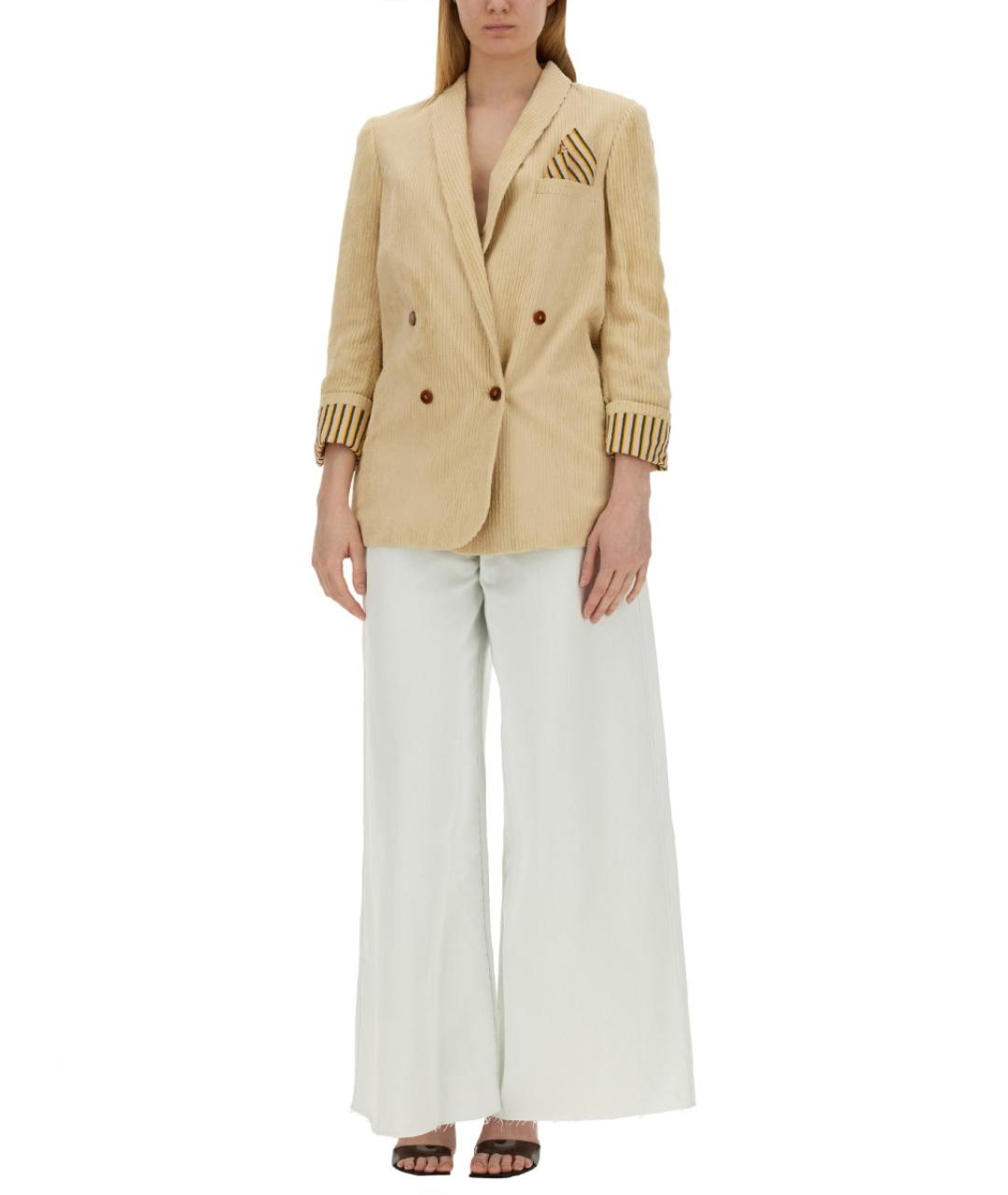 ALYSI Белый вискозный жакет/пиджак, фото 2