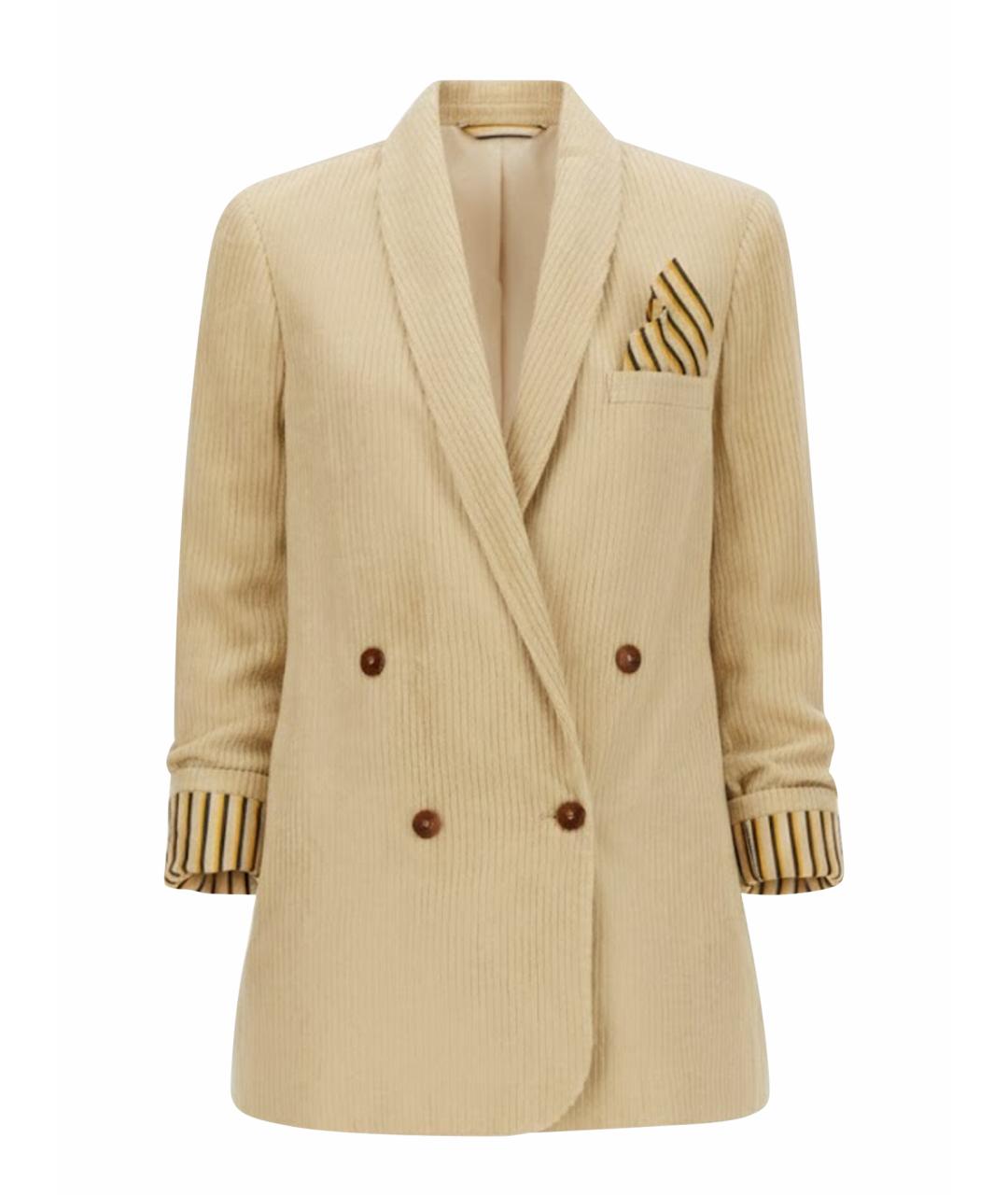 ALYSI Белый вискозный жакет/пиджак, фото 1