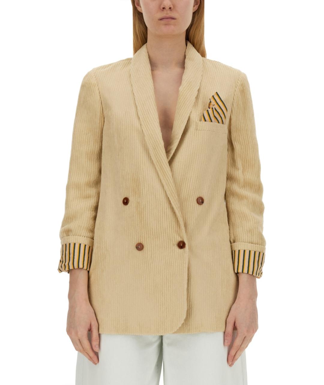 ALYSI Белый вискозный жакет/пиджак, фото 5