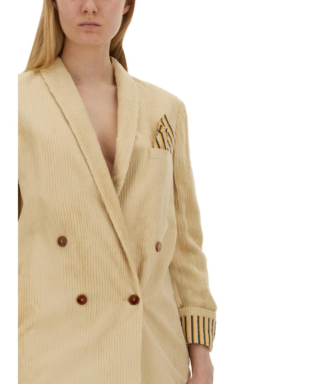 ALYSI Белый вискозный жакет/пиджак, фото 4