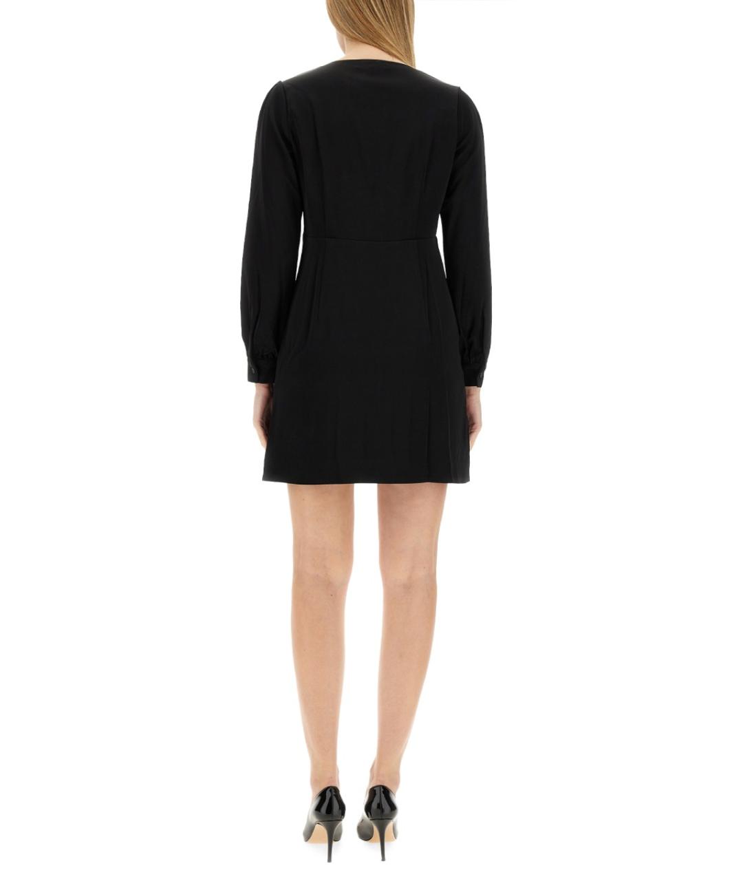 MICHAEL KORS Черное ацетатное повседневное платье, фото 3