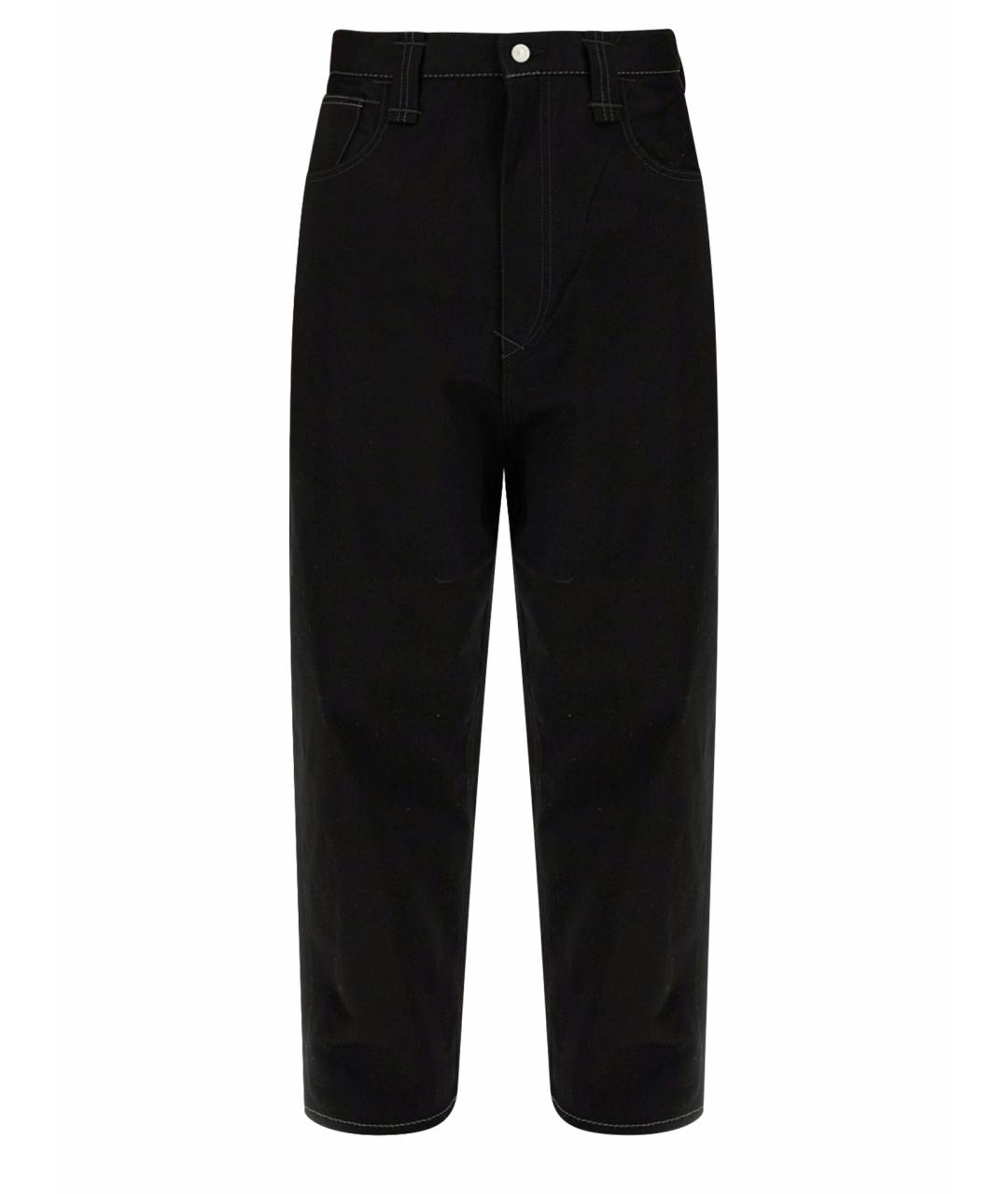 JUNYA WATANABE Черные хлопковые повседневные брюки, фото 1