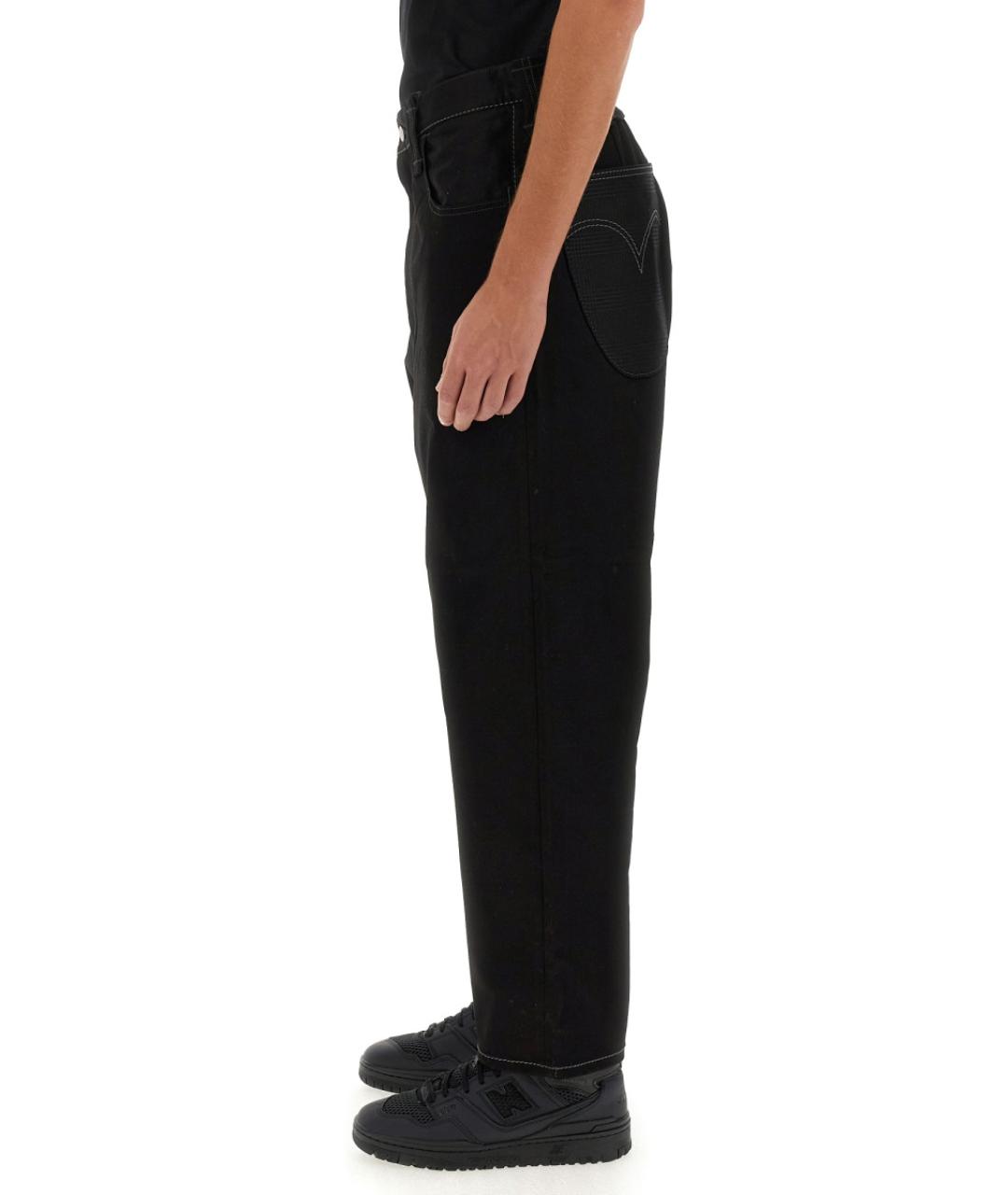 JUNYA WATANABE Черные хлопковые повседневные брюки, фото 4