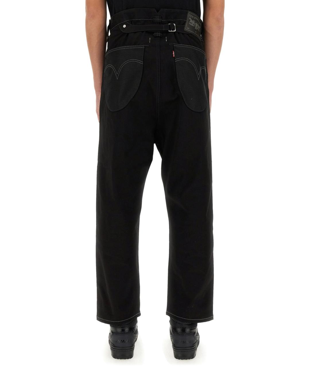 JUNYA WATANABE Черные хлопковые повседневные брюки, фото 3