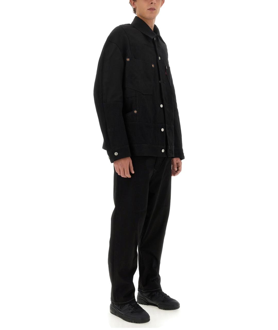 JUNYA WATANABE Черные хлопковые повседневные брюки, фото 2