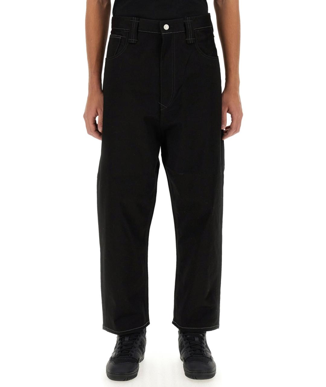JUNYA WATANABE Черные хлопковые повседневные брюки, фото 5