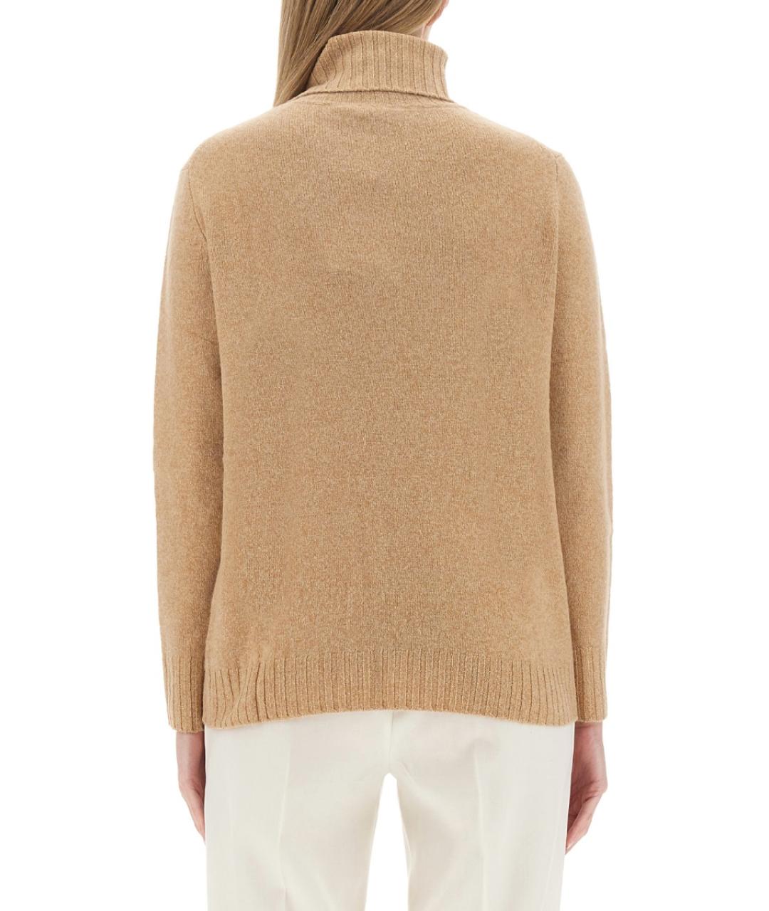 ASPESI Бежевый шерстяной джемпер / свитер, фото 5
