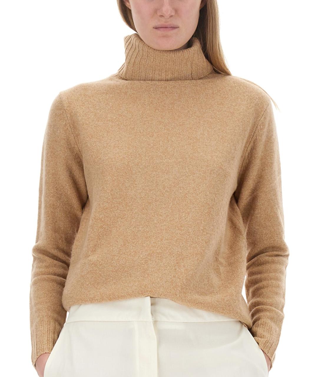 ASPESI Бежевый шерстяной джемпер / свитер, фото 8