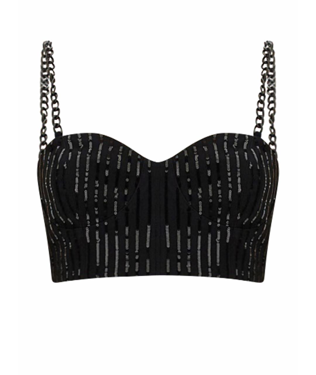 MICHAEL KORS Черная ацетатная майка, фото 1