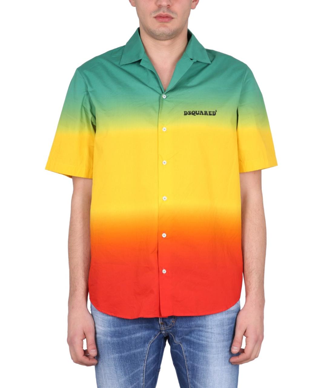 DSQUARED2 Мульти хлопковая кэжуал рубашка, фото 5