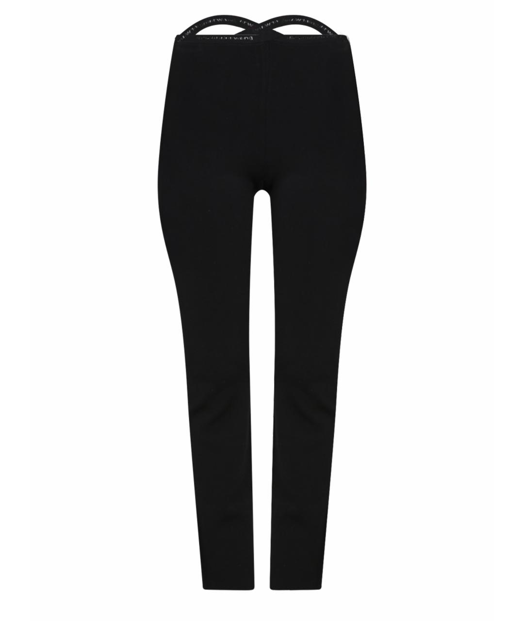 ALEXANDER WANG Черные вискозные прямые брюки, фото 1