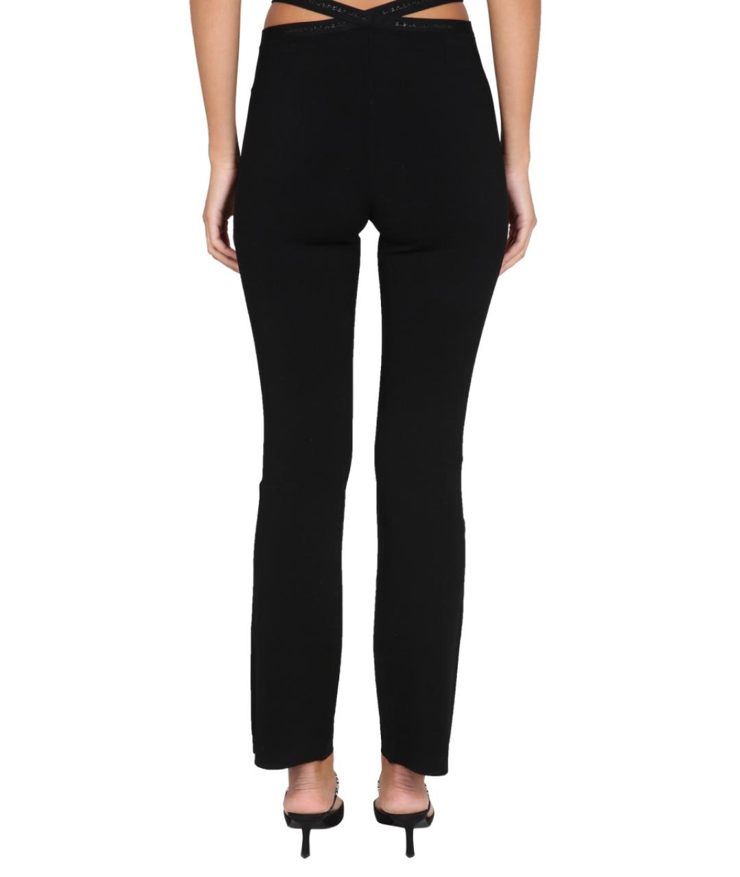 ALEXANDER WANG Черные вискозные прямые брюки, фото 4